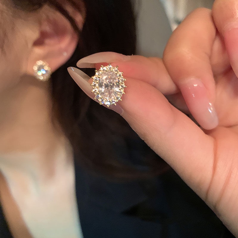Khuyên Tai Hình Trứng Chim Bồ Câu Chất Lượng Cao 925 Thời Trang Thu Đông Cho Nữ