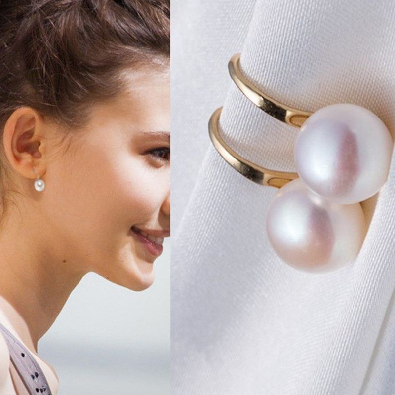 Ladies Korean Style Temperament Pearl Stud Earrings