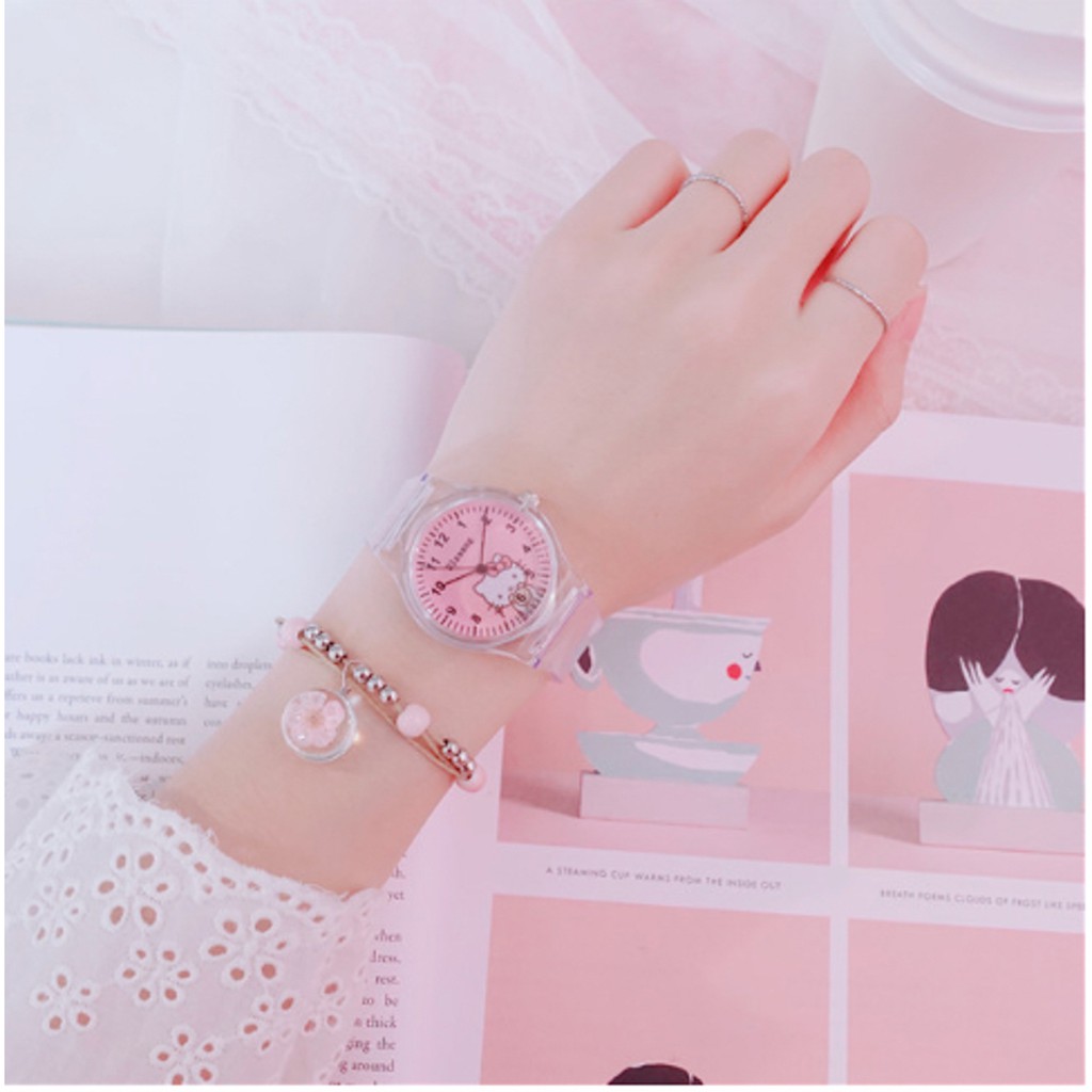 Đồng Hồ Trẻ Em Dây Cao Su Mặt Mèo KITTY Dễ Thương 343 | BigBuy360 - bigbuy360.vn