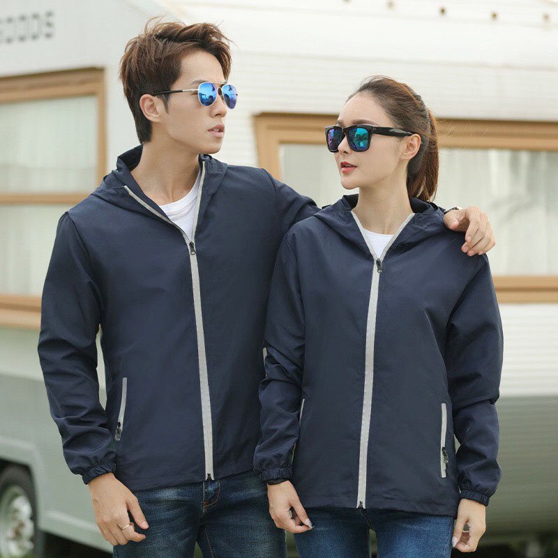 ❤ GIÁ RẺ ❤ Áo khoác dù trơn khóa túi nam nữ cặp đôi mặc được, khoác 2 lớp có nón kiểu dáng unisex thể thao nhiều màu