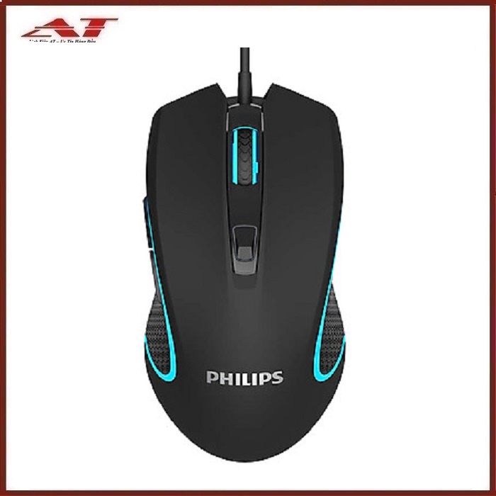 Chuột 6D Chuyên Game Cao Cấp Philips SPK9413 LED Đa Màu DPI 6400 - Hàng Chính Hãng - AT