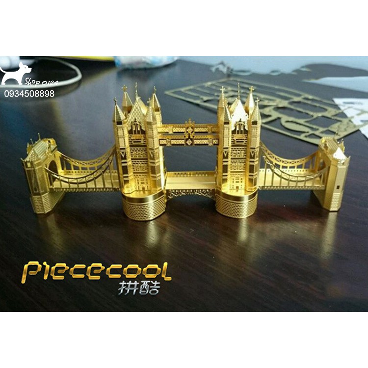 Đồ chơi lắp ghép mô hình 3D bằng thép London Brigde Piececool