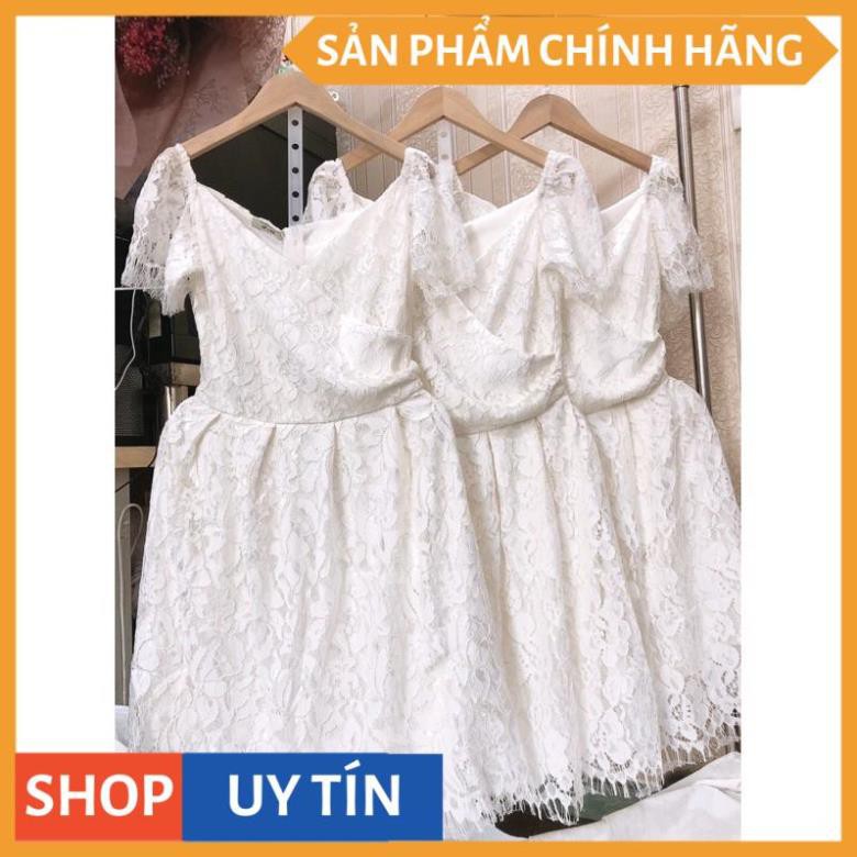 Đầm xoè ren cổ đắp chéo siêu dễ thương và sang chảnh phù hợp đi dự tiệc đi chơi đi dao phố bao xinh đẹp - VADA (VD457) | BigBuy360 - bigbuy360.vn