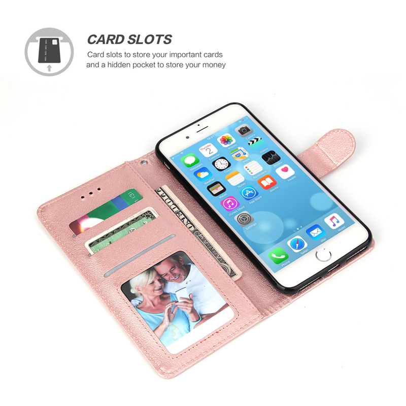 Bao da nắp gập có ngăn đựng thẻ thích hợp cho Iphone 14 13 12 Mini 11 Pro Xs Max Xr I8 I7 Plus Se2020