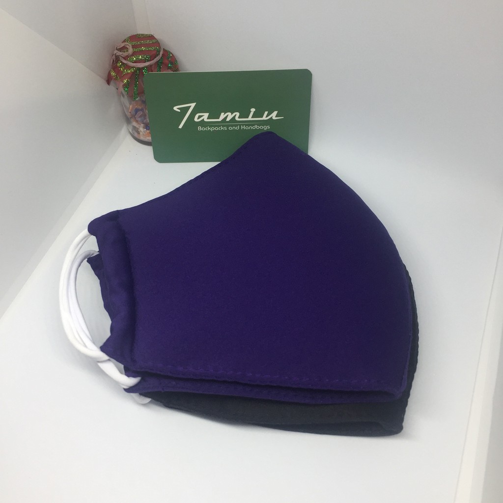 Khẩu trang vải trơn 3 lớp cao cấp | Có 17 màu | BigBuy360 - bigbuy360.vn