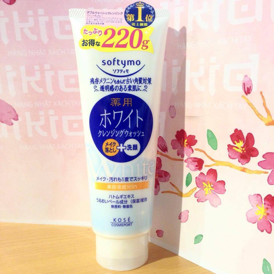 Sữa rửa mặt Kose Softymo Nhật Bản 190g