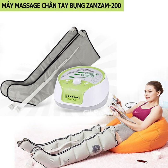 Máy massage cao cấp điều trị suy giãn tĩnh mạch, thư giãn, giảm mỡ Zamzam 200 - chính hãng Hàn Quốc