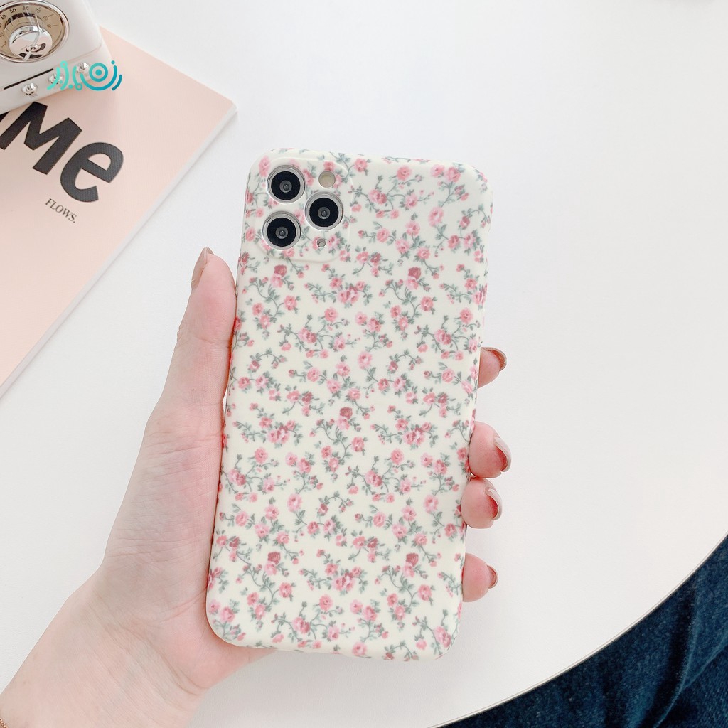 Ốp điện thoại TPU mềm họa tiết hoa lá cho iPhone SE 2 2020 11 Pro Max XR XS Max 7 8 P