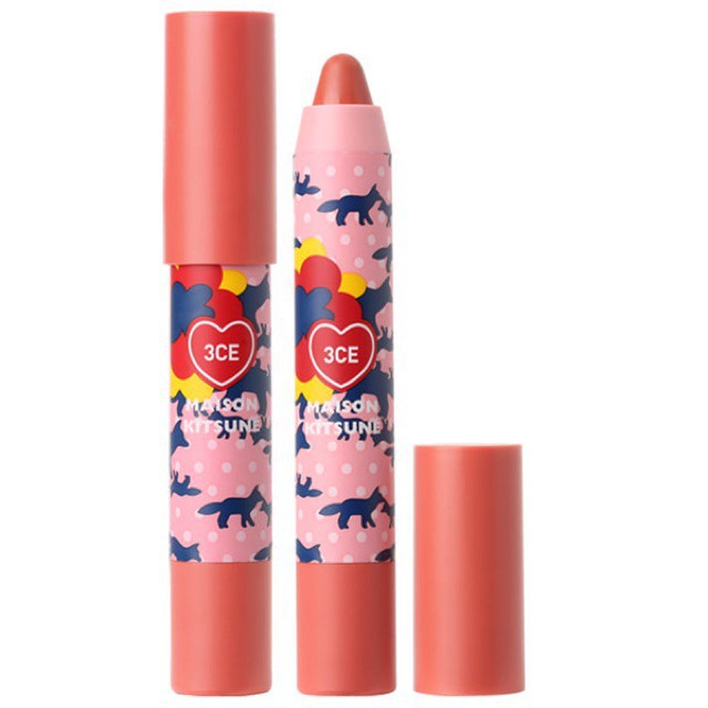 Son 3CE Maison Kitsune Velvet Lip Crayon