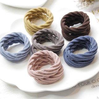 SET 10 CÁI ĐỒ CỘT TÓC TRƠN NHIỀU MÀU