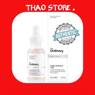 Serum tẩy da chết hoá học - lactic acid 5% + ha và latic acid 10% + ha – the ordinary.