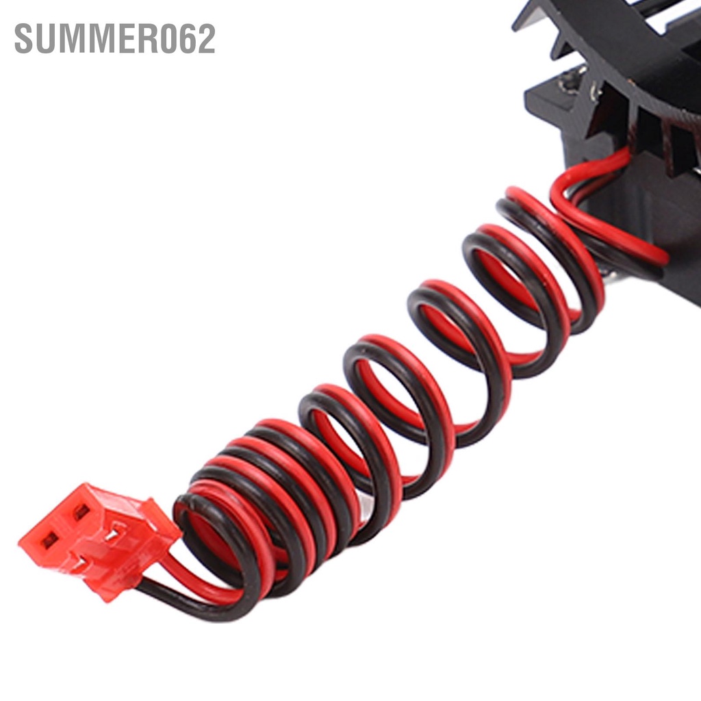 Summer062 Bộ tản nhiệt động cơ với quạt làm mát Hợp kim nhôm 36mm Phù hợp 540 550 chải 3650 3660 Không chổi than