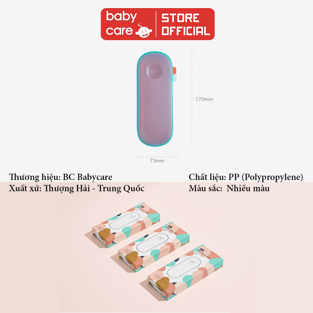 Hộp đựng thìa ăn dặm BC BABYCARE an toàn vệ sinh cho bé - Chính Hãng - BC2175
