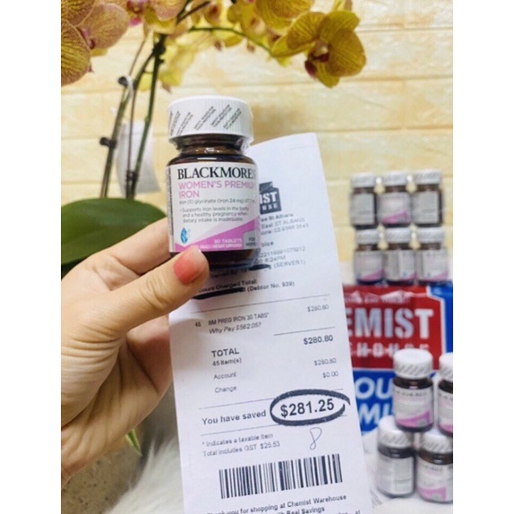 Viên sắt dành cho bà bầu Blackmores Iron for woman - lọ 30 viên
