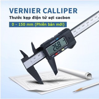 Thước kẹp điện tử 150 mm - Thước cặp điện tử Cacbon