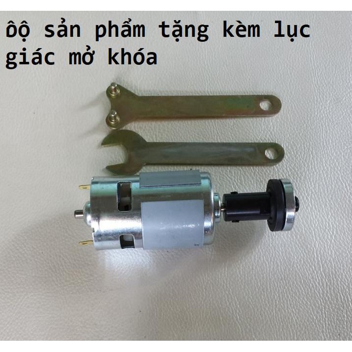 máy cắt tự chế motor 775 150w - bộ máy cắt motor 775 kèm trục nối 5mm