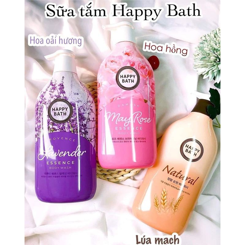 [MẪU MỚI] Sữa tắm cao cấp Happy Bath 900ml