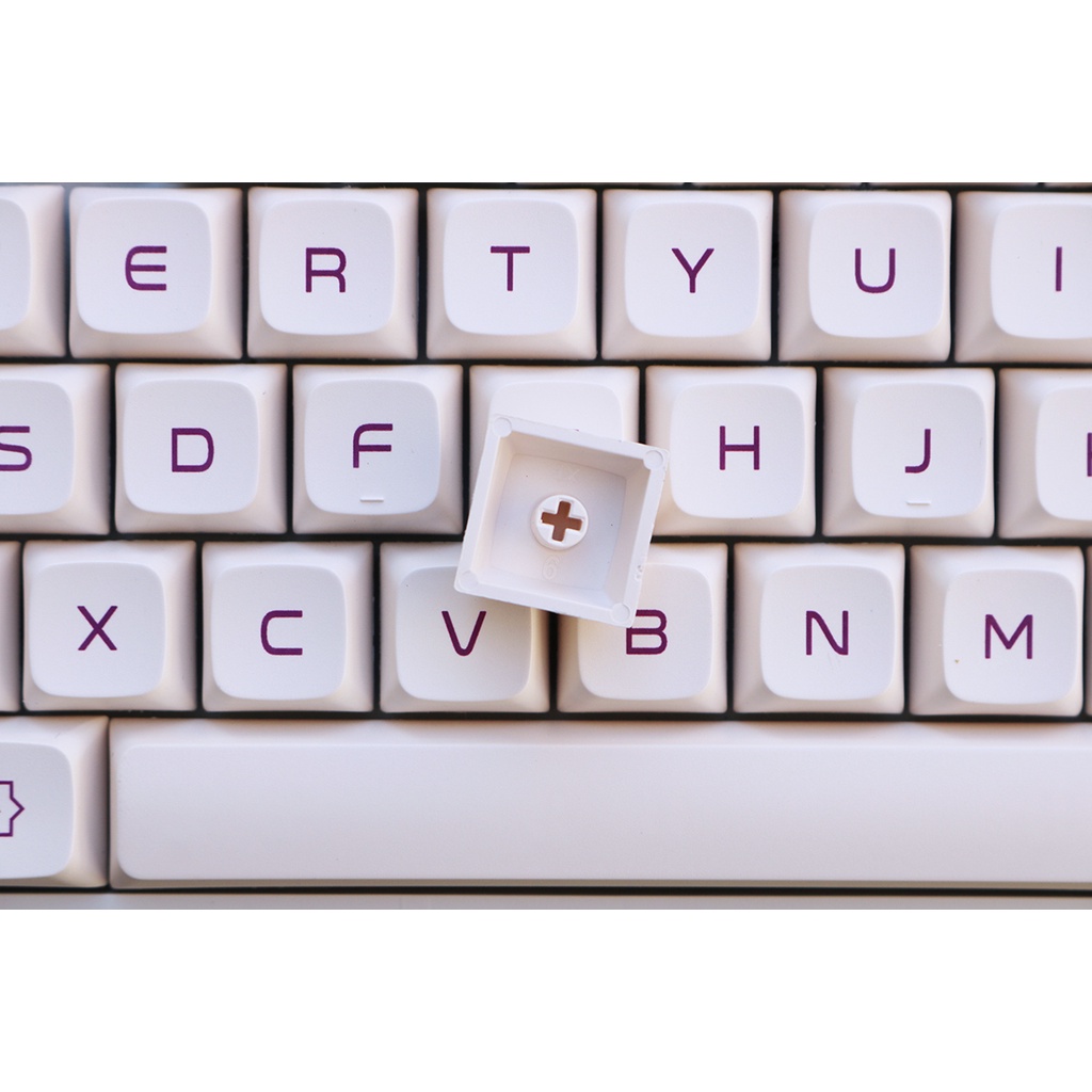 GMK Milk Purple keycaps, 137 phím PBT keycaps XDA Profile DYE-SUB Cá nhân hóa GMK Keycaps cho bàn phím cơ