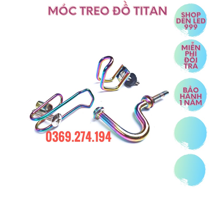 Móc Treo Đồ Titan 7 Màu Trang Trí Xe Máy Cho Mọi Loại Xe