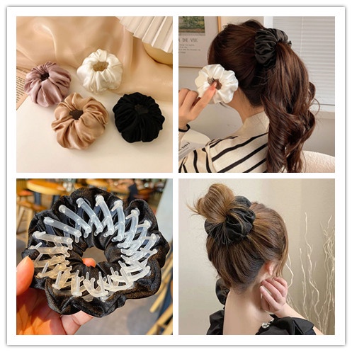 Kẹp tóc hình nơ lớn 4 màu thời trang cho nữ