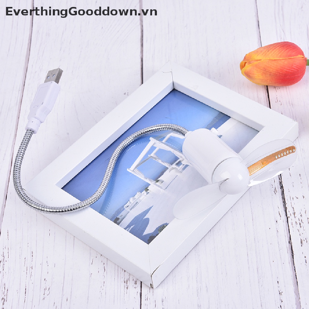 Quạt USB Mini Cầm Tay Màn Hình LED Hiển Thị Dành Cho Laptop / PC