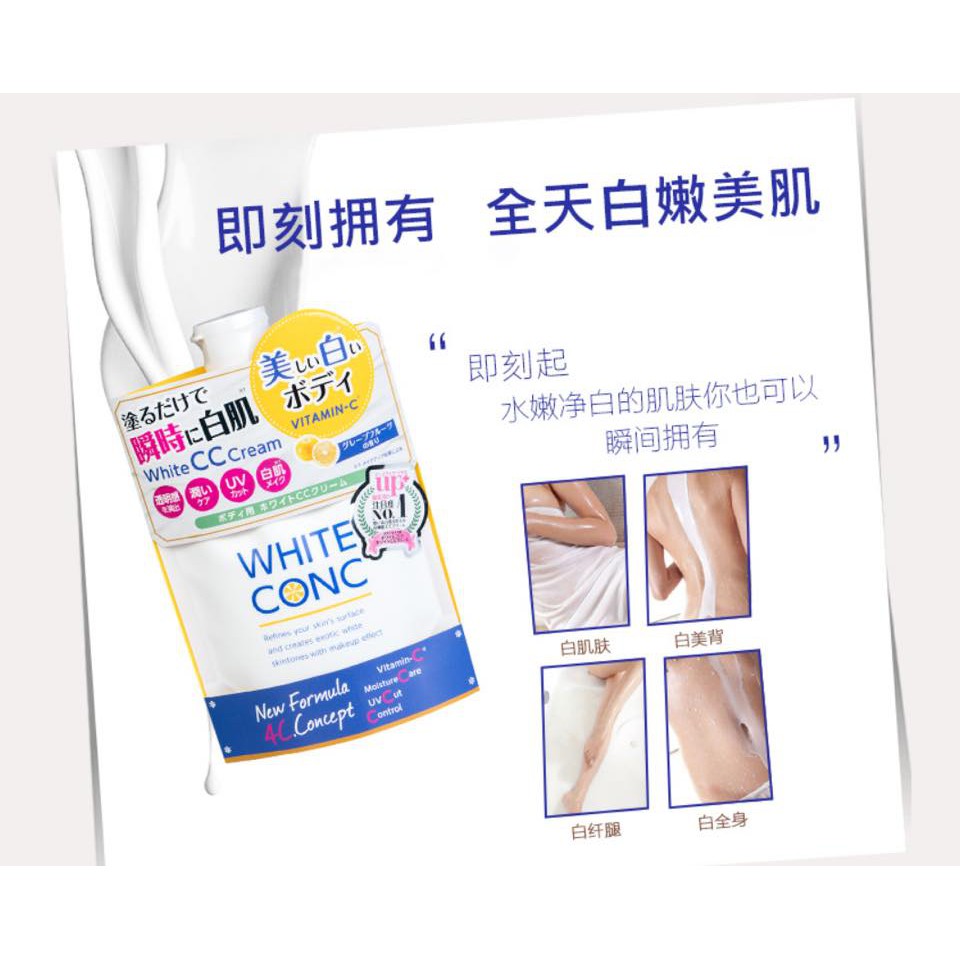 Sữa Dưỡng White Conc Body Kích Trắng CC Cream 200g