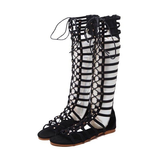 Giày sandals chiến binh la mã cột dây