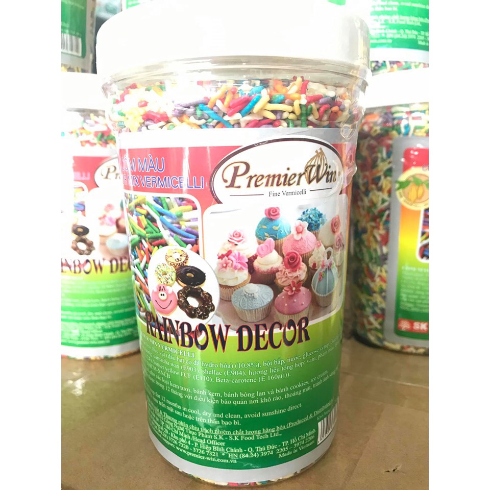 Cốm Màu trang trí Premier Win 500g