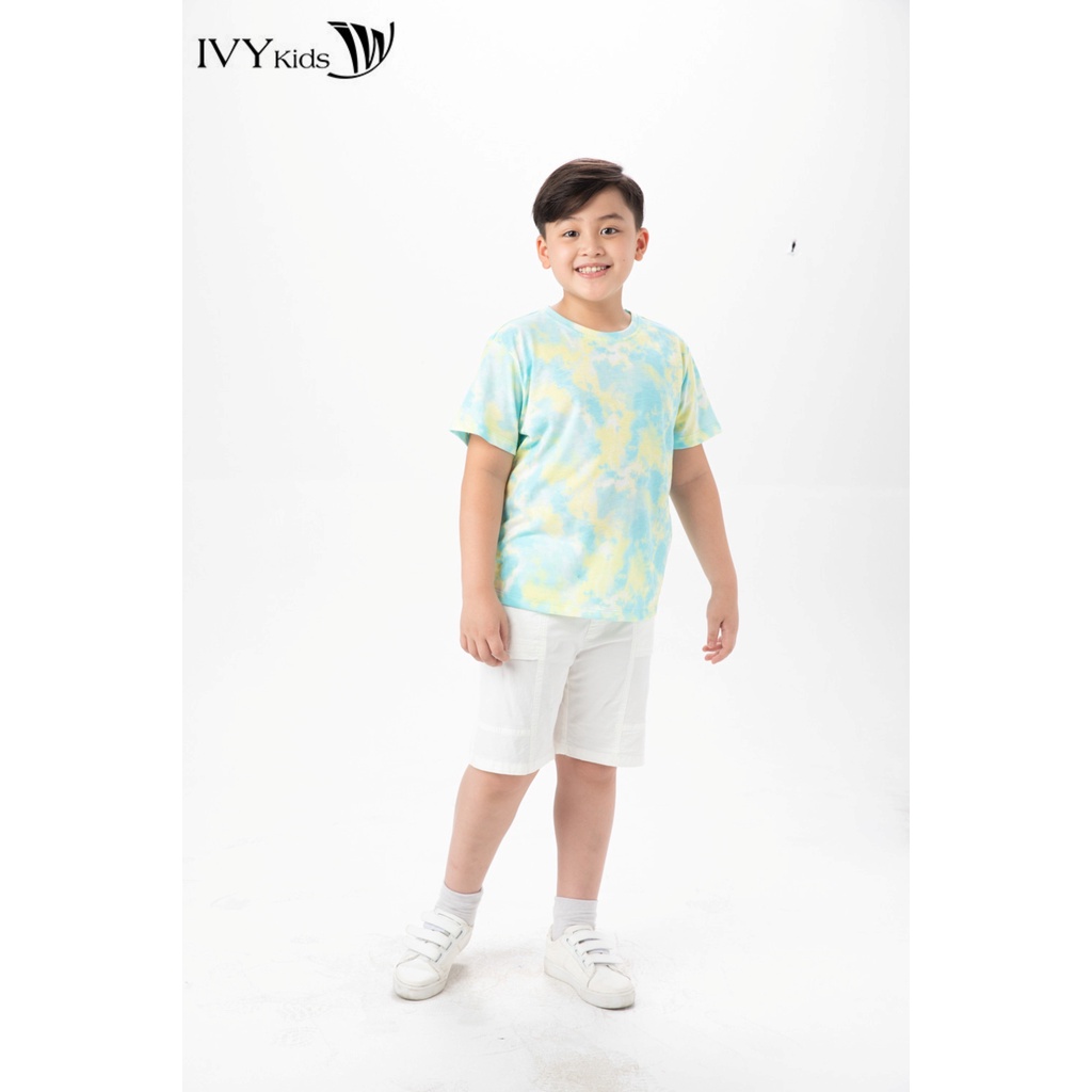 Áo thun phối màu Tie Dye bé trai IVY moda MS 57K1477