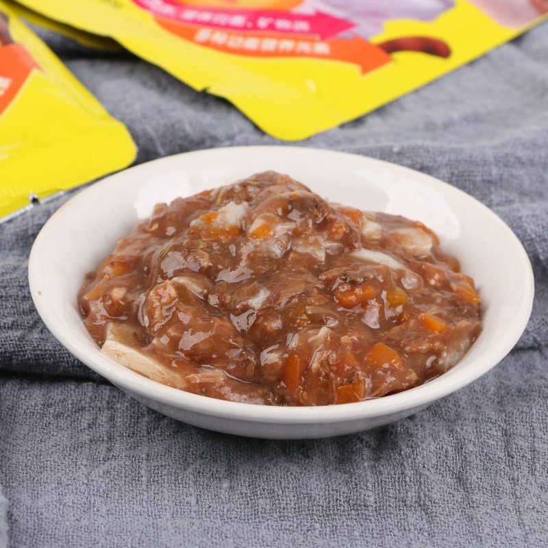 Pate thức ăn ướt cho mèo LIEBAO sóc nâu gói 80gram