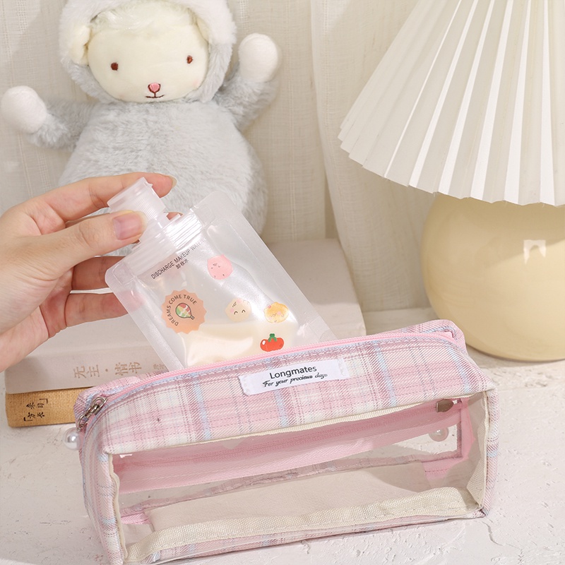 Túi đựng đồ trong suốt nhỏ gọn tiện lợi cho du lịch 30/50/100ml