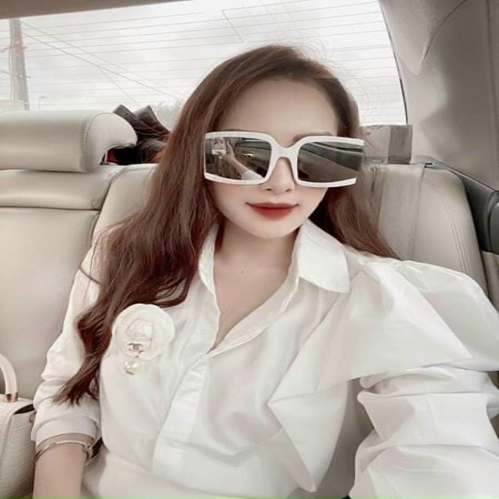 Kính mát nữ Đẹp hàng hiệu thời trang , gọng vuông to nhiều màu sắc 2021