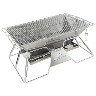Bếp nướng than dã ngoại inox campingmoon mt-3 cao cấp dành cho 8-10 người - du mục store