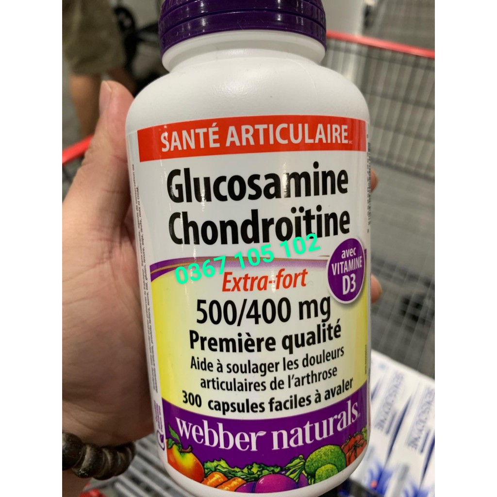 Viên uống Glucosamine Chondroitin with D3 Canada , 300 viên, Canada