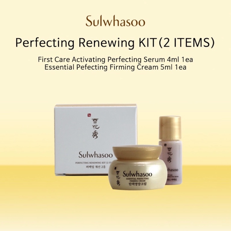 [Date 2024] Bộ Dưỡng Sulwashoo Nâng Cơ, Giảm Nhăn, Chống Lão Hóa Da - Mini Sulwhasoo Perfecting Renewing Kit (2 Items)