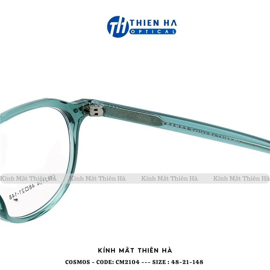 Gọng kính tròn nam nữ Thiên Hà Optical gọng kính nhựa Acetate cốt thép chắc chắn ôm mặt phù hợp độ cận cao COSMOS CM2104