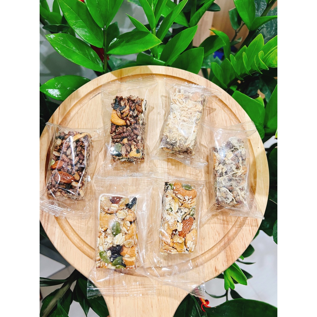 Thanh Gạo Lứt Ngũ Cốc Granola ăn kiêng, gym, yoga, eat clean, giảm cân tăng cơ - Túi 200gr