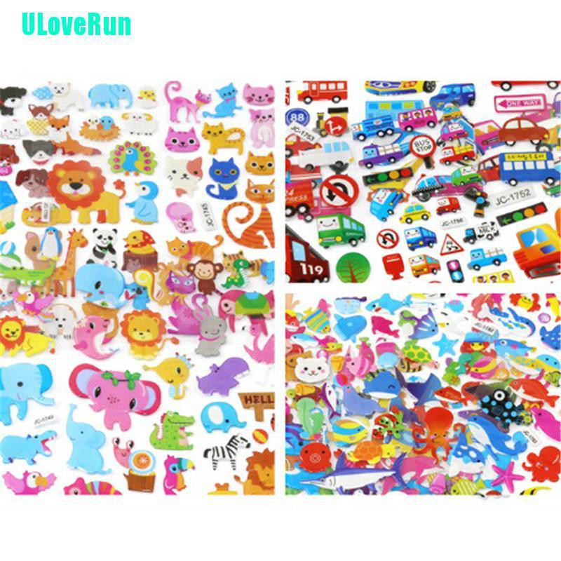 Bộ 5 Tấm Sticker Dán Trang Trí Sổ Tay Hình Hoạt Hình Đáng Yêu Dành Cho Trẻ
