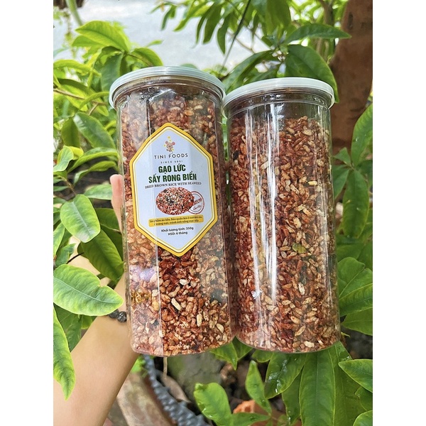 Gạo Lứt Sấy Tỏi Loại 1 - Hàng Chuẩn VSATTP (Lon 350g)