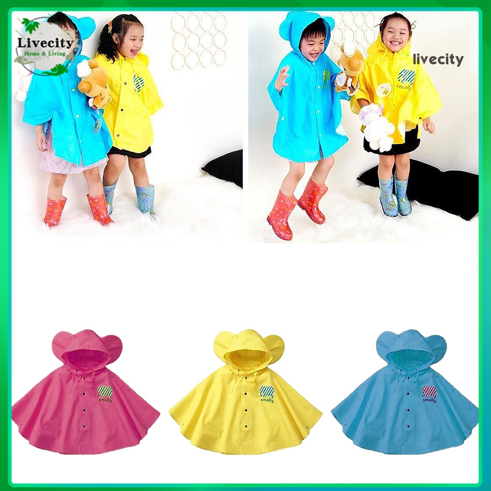 Áo mưa tai to dễ thương cho bé từ 1-8 tuổi
