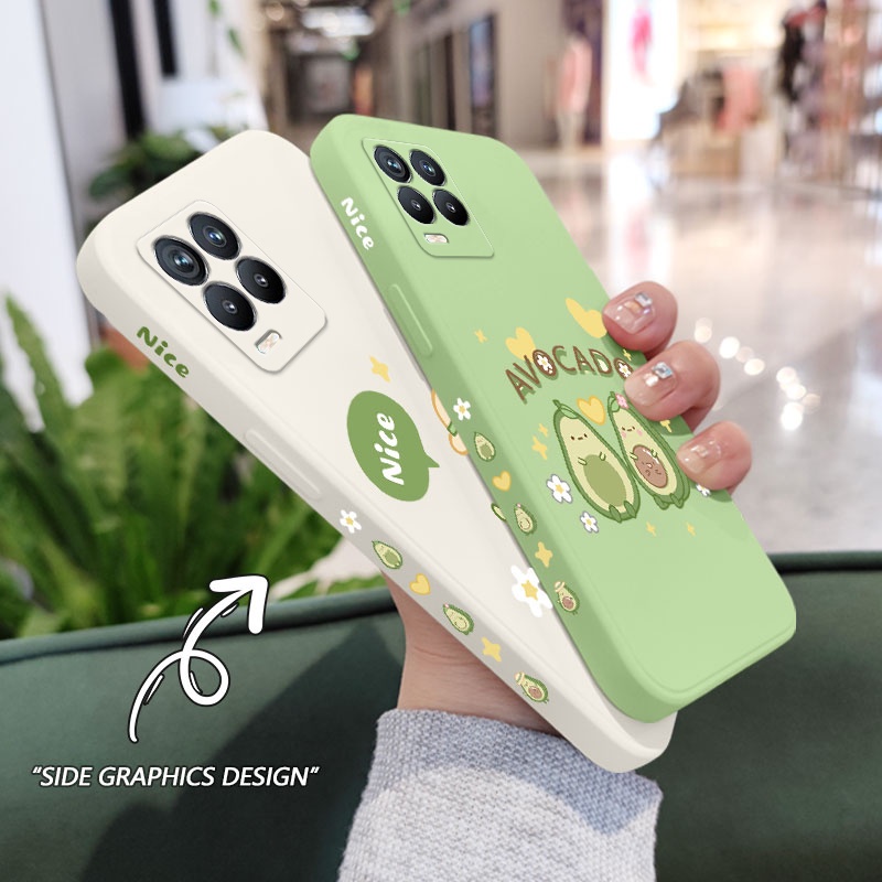 Ốp Điện Thoại Silicon Dẻo Họa Tiết Đu Đủ Dễ Thương Cho Realme 8 8i Pro 4G 5G