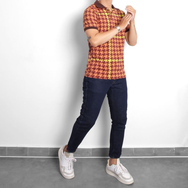 Video Áo thun nam polo big size 4XL cổ bẻ vải thun poly 2 da nhập dày mịn mát 4 chiều sọc carô đỏ cam xanh lá
