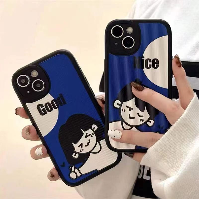 Ốp Điện Thoại In Hoạt Hình Cặp Đôi Cho Iphone 13 / 12 11 X / XR / XSMax 7