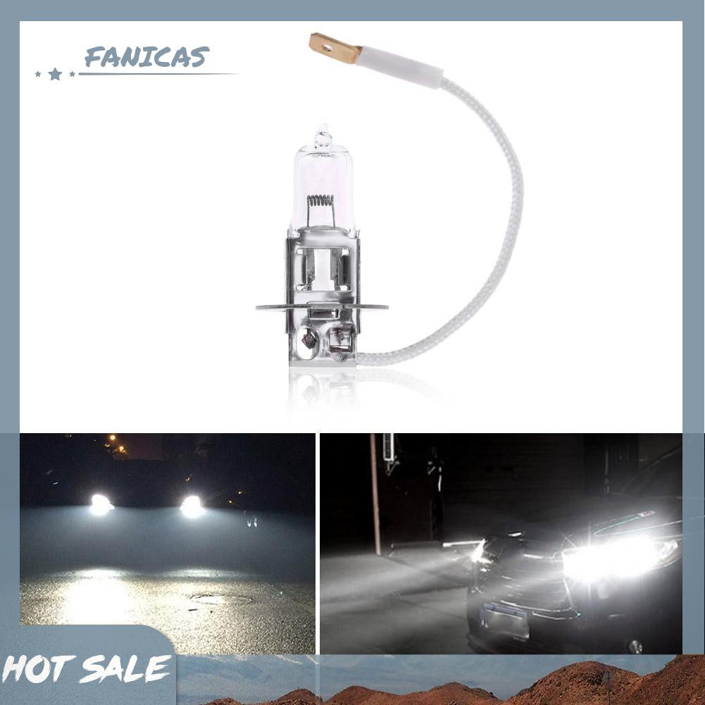 1 Bóng Đèn Halogen Ánh Sáng Trắng Fanicas H3 24v 55w 3000k