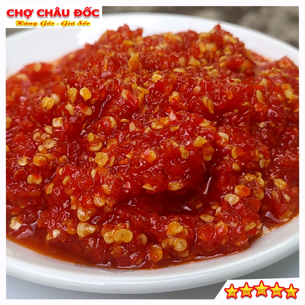 Hủ 220gr Ớt Xay Ngâm Đường Châu Đốc Loại Đặc Biệt Siêu Cay