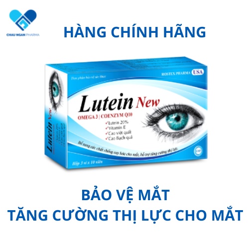 Viên uống bổ mắt LUTEIN NEW - Tăng cường thị lực - Ngừa thoái hóa điểm vàng - Rostex- Tủ Thuốc Bảo Châu