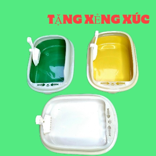 Khay vệ sinh cho mèo- Tặng xẻng xúc cát