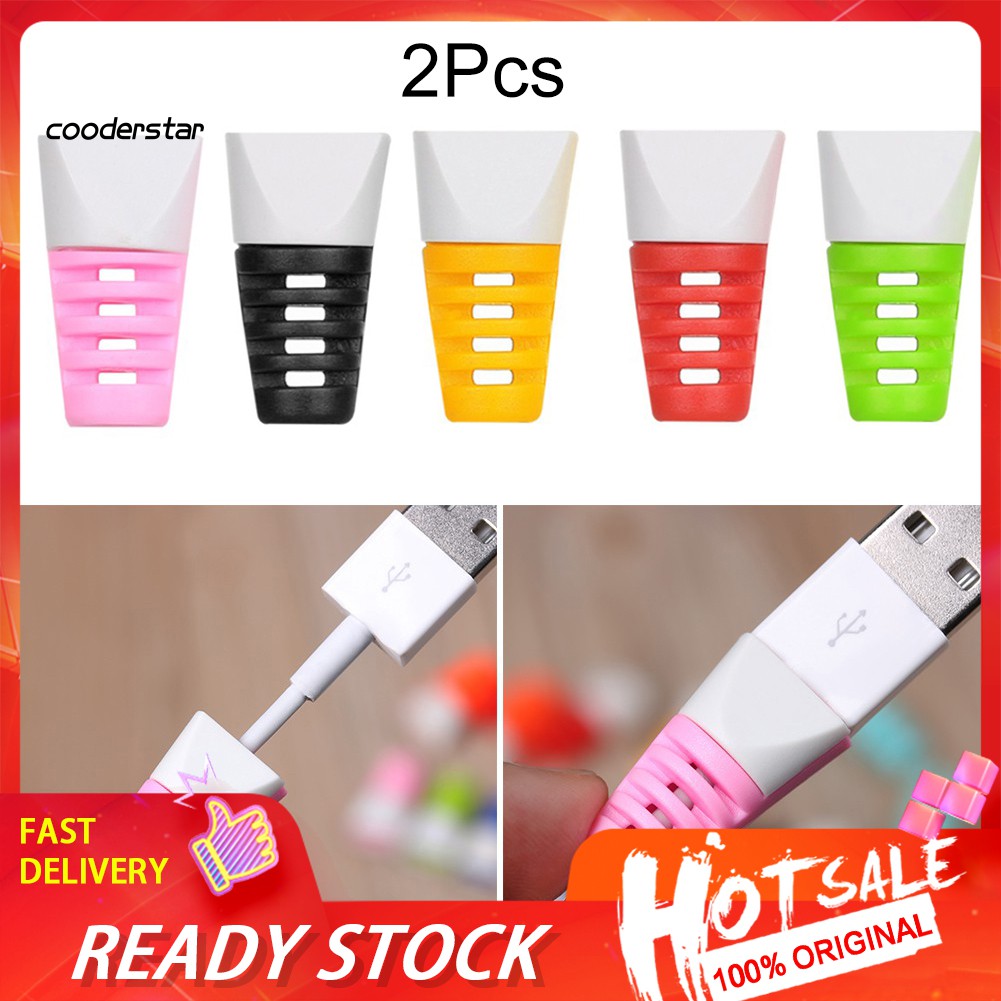 Set 2 Đầu Bảo Vệ Dây Cáp Chống Gãy Tiện Lợi