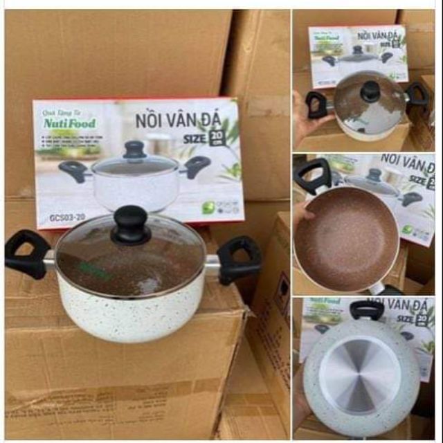 NỒI VÂN ĐÁ SIZE 20CM green cook..