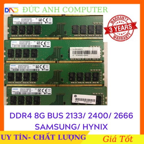 Ram DDR4  8gb bus 2666, 2400 , ram zin máy đồng bộ siêu bên và ổn định, bảo hành 3 năm